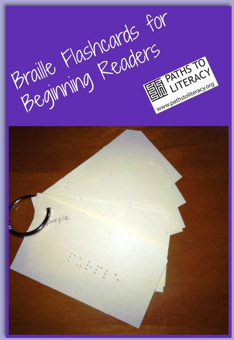 Collage braille flashcards