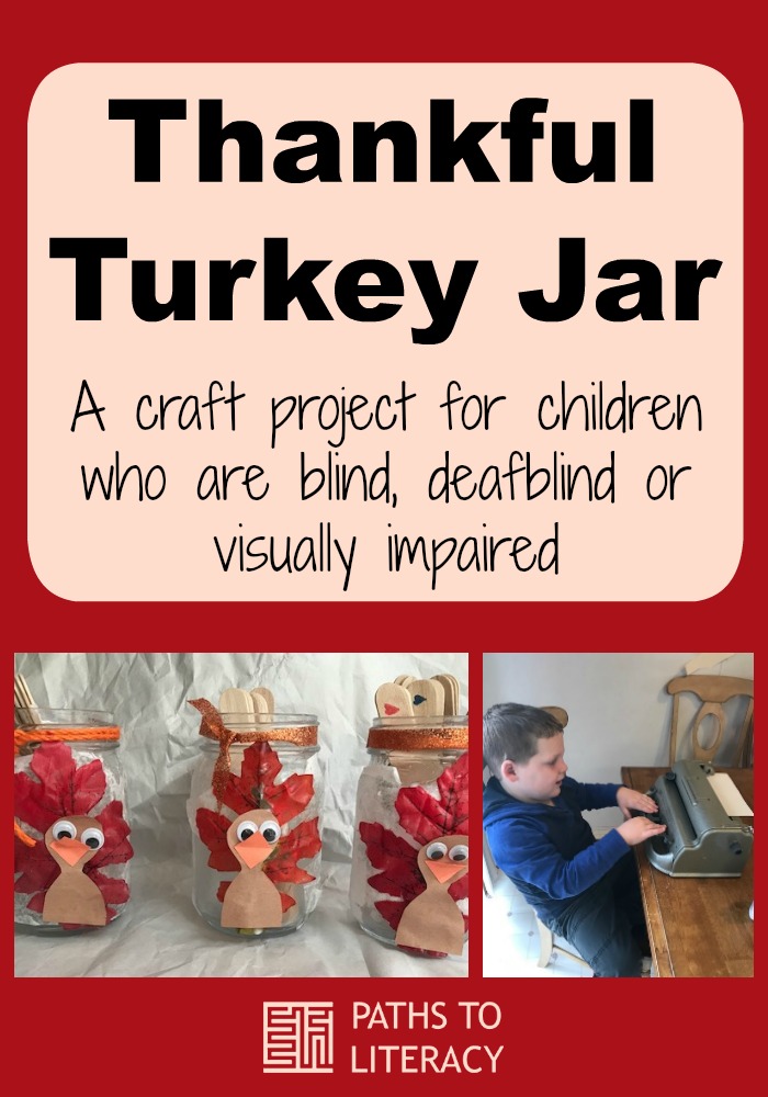Thankful turkey jar collage