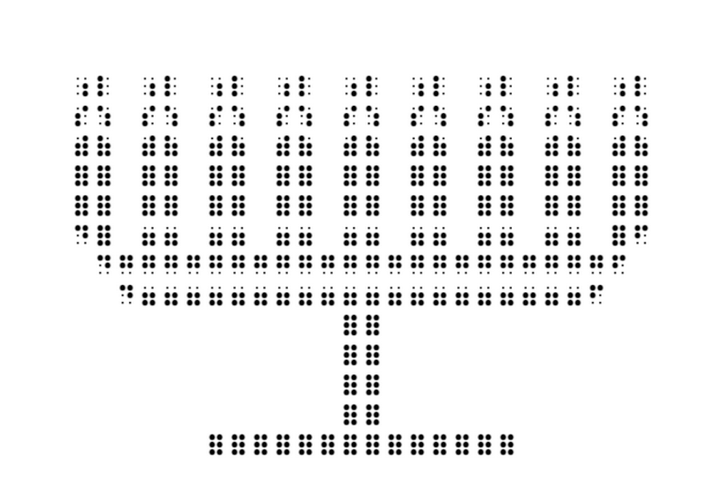 braille menorah