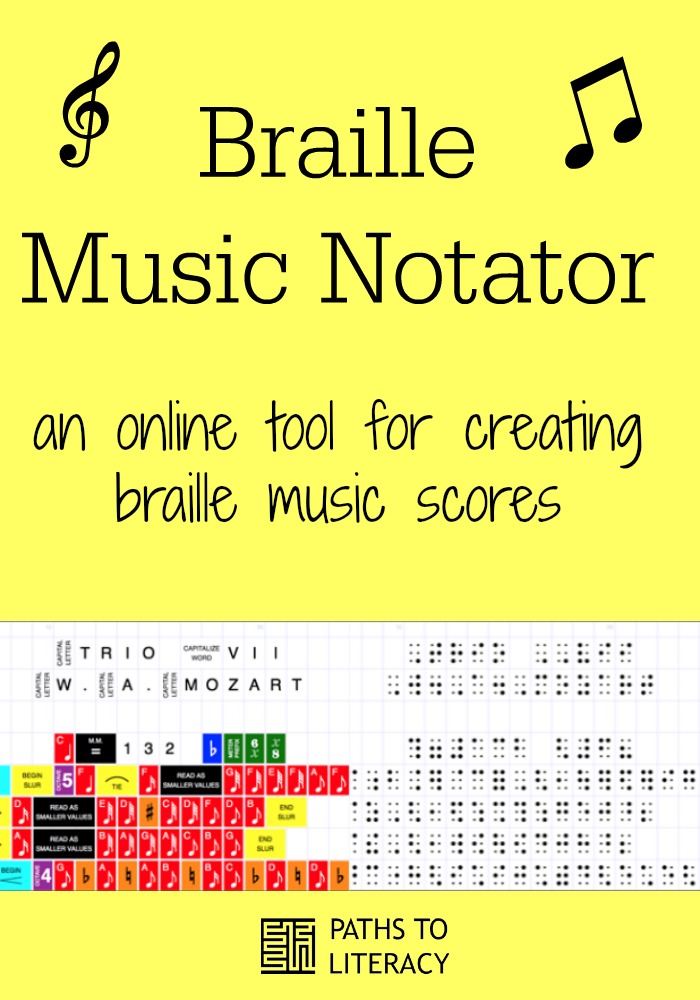 Collage of Braille Music Notator