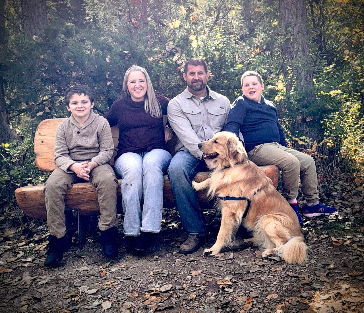 Sandy, Liam, and family