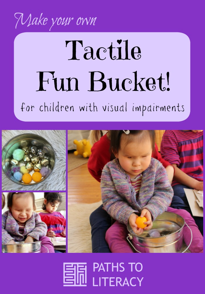 Collage of tactile fun bucket