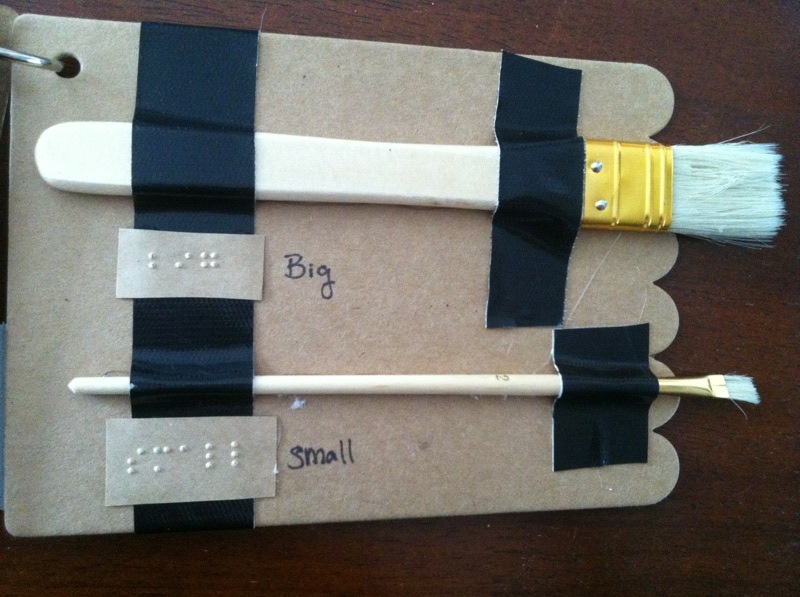 Big and small paintbrushes