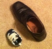 Big and small shoes
