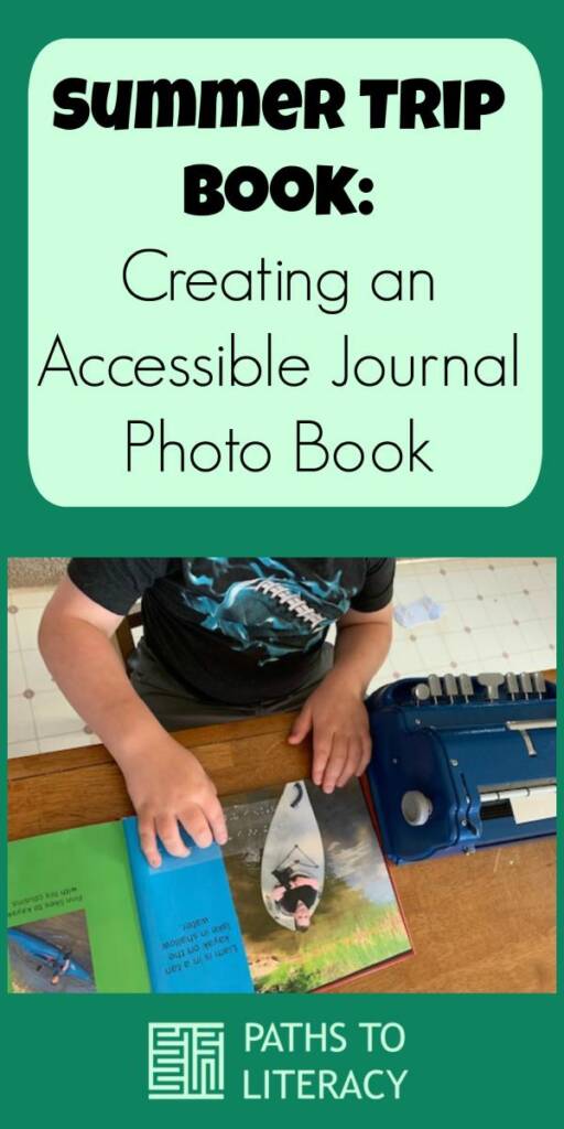 Collage of summer trip book: creating an accessible journal photo book