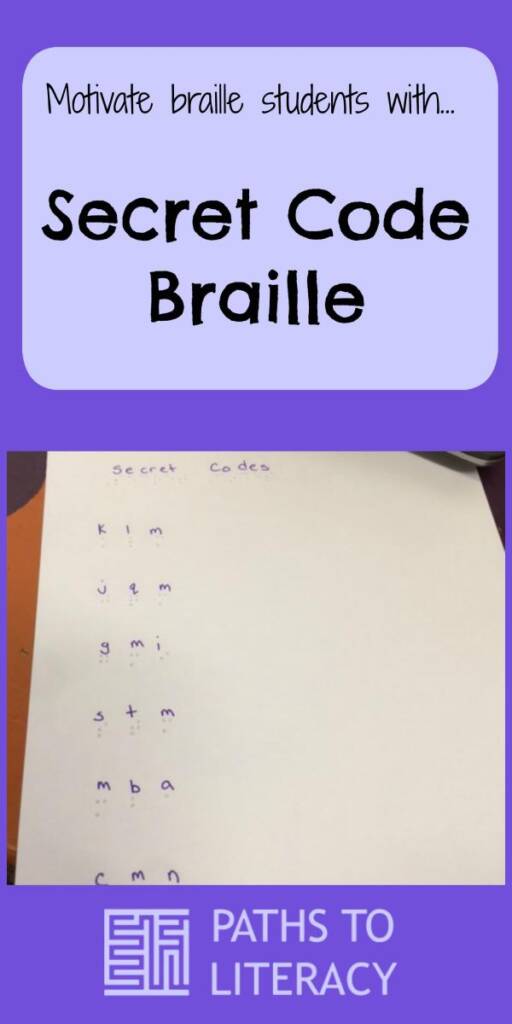 Collage of secret braille code