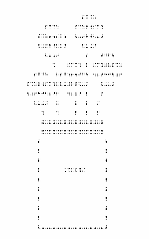An image made from braille of flowers in a jar
