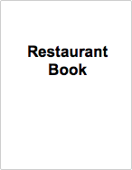 Restaurant book cover