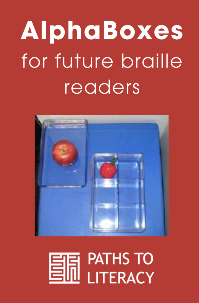 Collage of alphaboxes for future braille readers