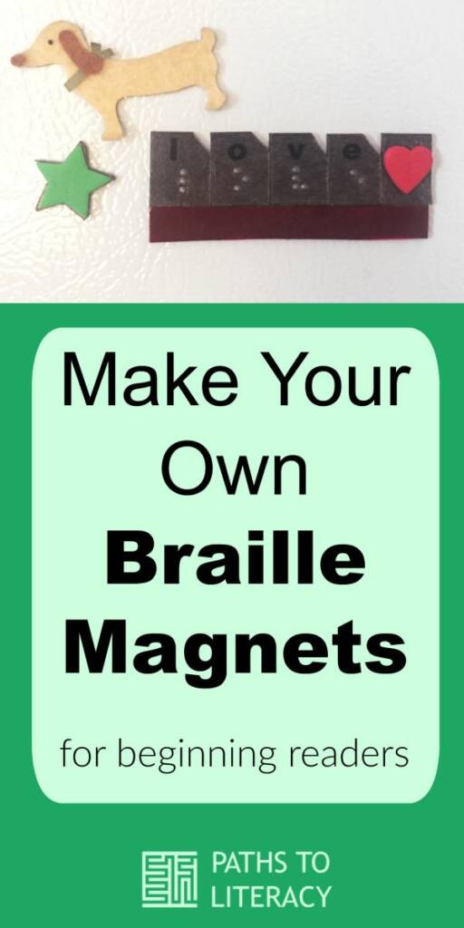 Collage of make your own braille magnets