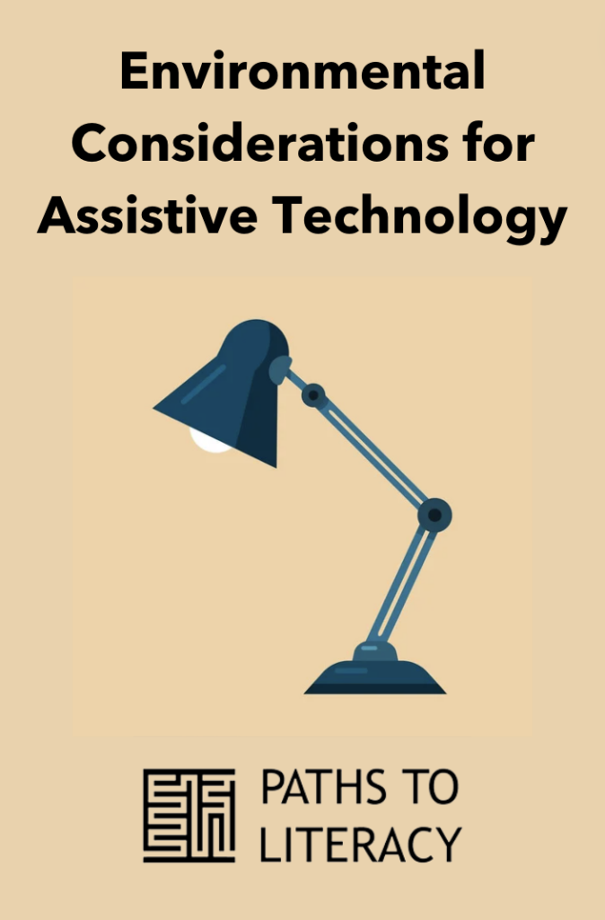 Collage of environmental considerations for assistive technology