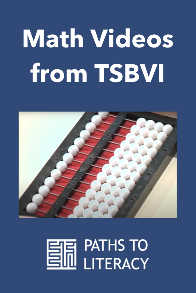 Collage of math videos from TSBVI