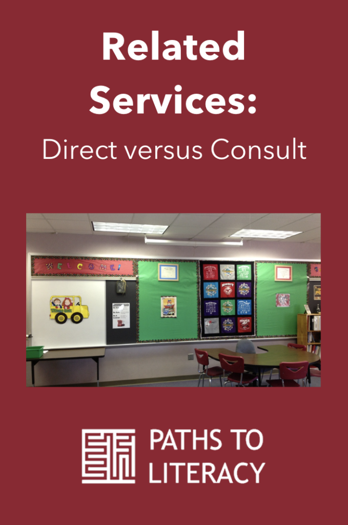 collage of Related Services: Direct versus Consult