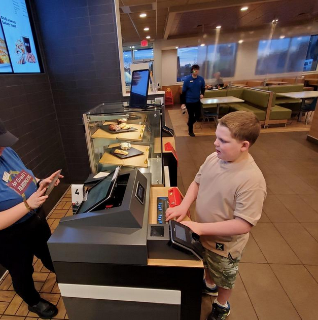 Liam’s first time ordering by himself at Mcdonald’s using the ipad!