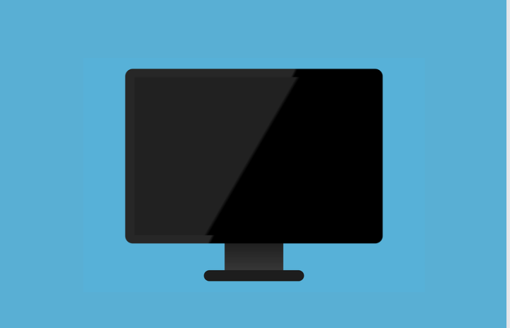 Illustration of desktop computer monitor