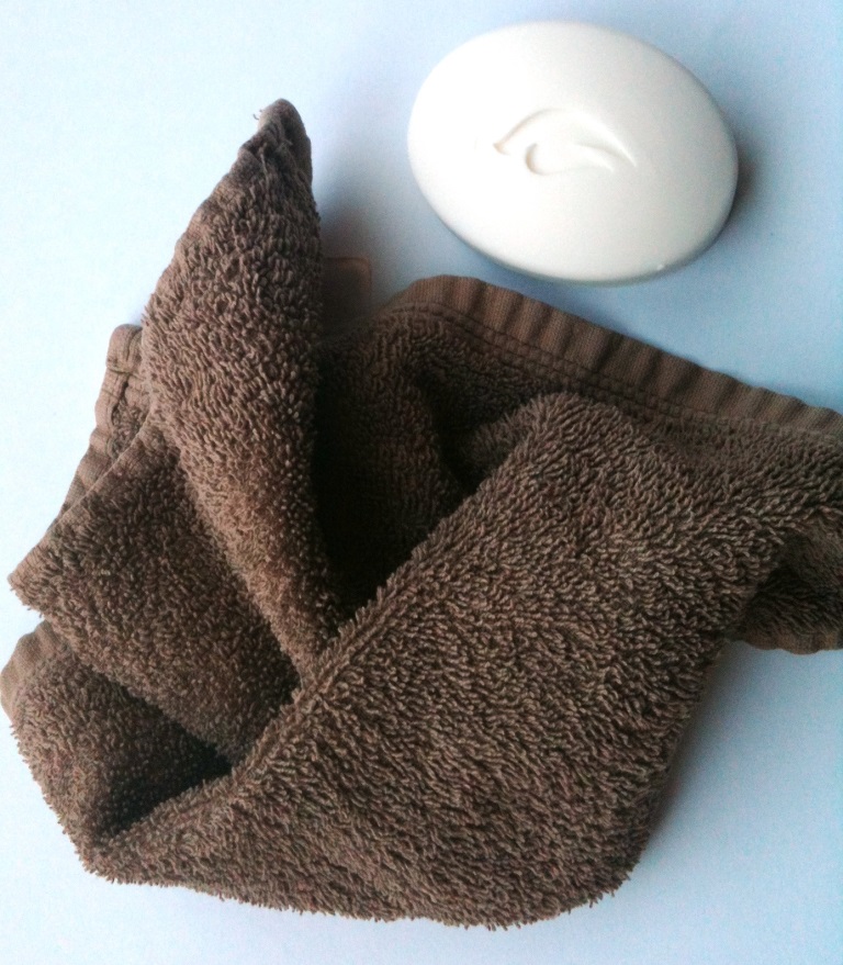 Soap and washcloth
