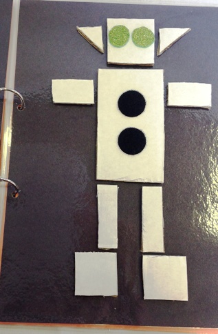 Robot composed of different shapes