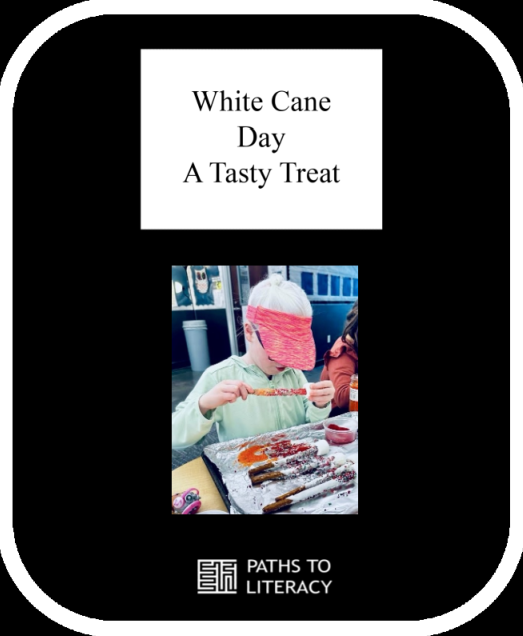 White cane day - a tasty treat pin