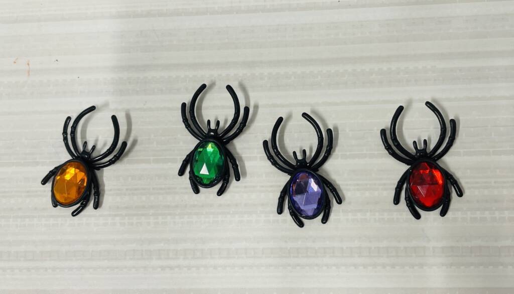 plastic spiders