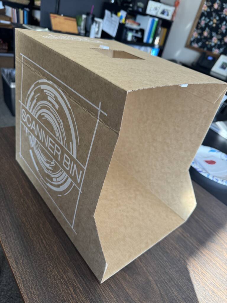 Scanner bin box.
