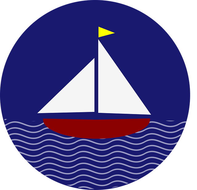 Sailboat in the water.